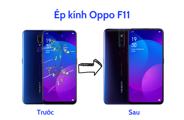 Ép kính Oppo F11