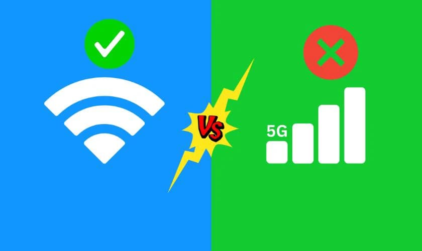 Ưu tiên Wi-Fi thay vì 4G/5G