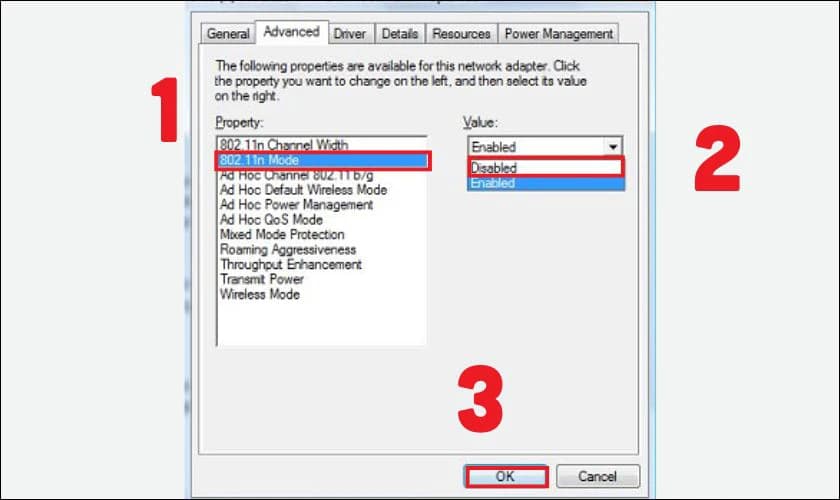 Vô hiệu hóa xác thực IEEE 802.1X (nếu cần)