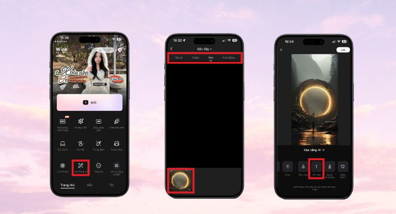 Hướng dẫn cách xóa logo ảnh bằng AI trên Wink siêu dễ