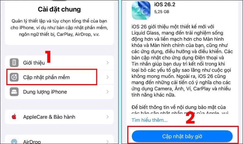 Cách cập nhật iPhone 13 Pro Max lên iOS 26.2 nhanh (2026)